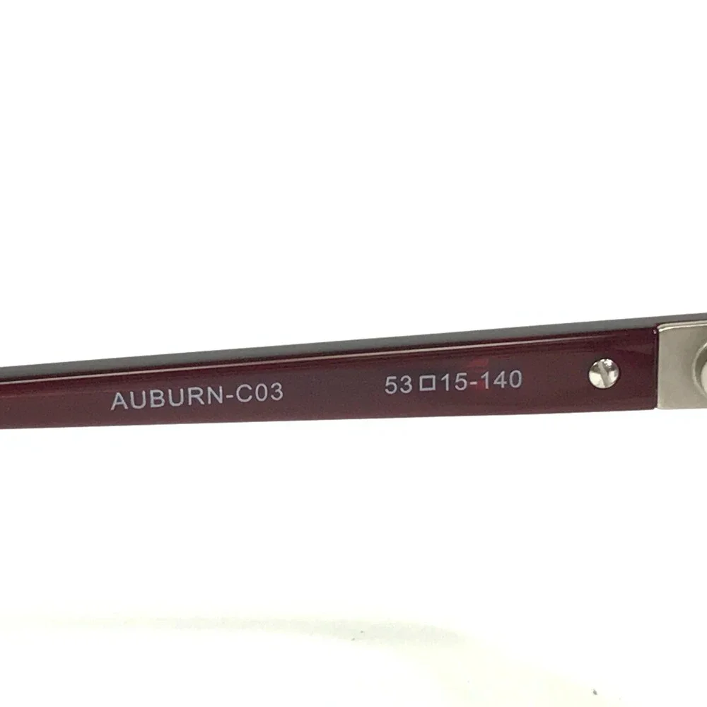 Public Eyeworks Eyeglasses Frames AUBURN-C03 Burgundy Red Cat Eye 53-15-140